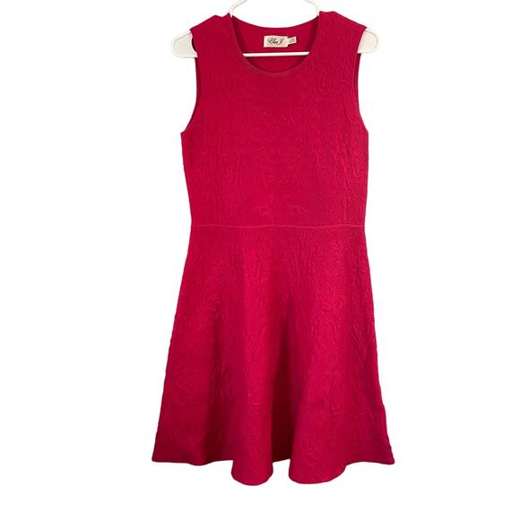 Eliza J Womens Medium Pink Floral Dress Knee Length Tank Wedding Sleeveless - Picture 1 of 7